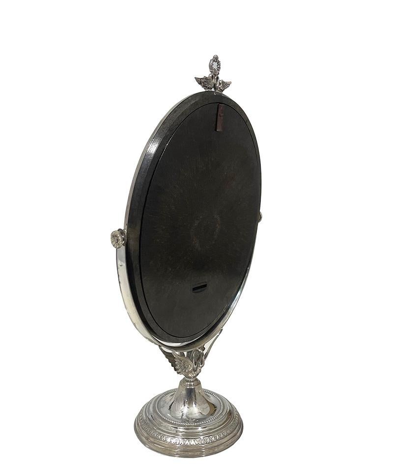 A silver dressing table mirror by Pedro Durán Morales, Madrid 4