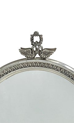 A silver dressing table mirror by Pedro Durán Morales, Madrid