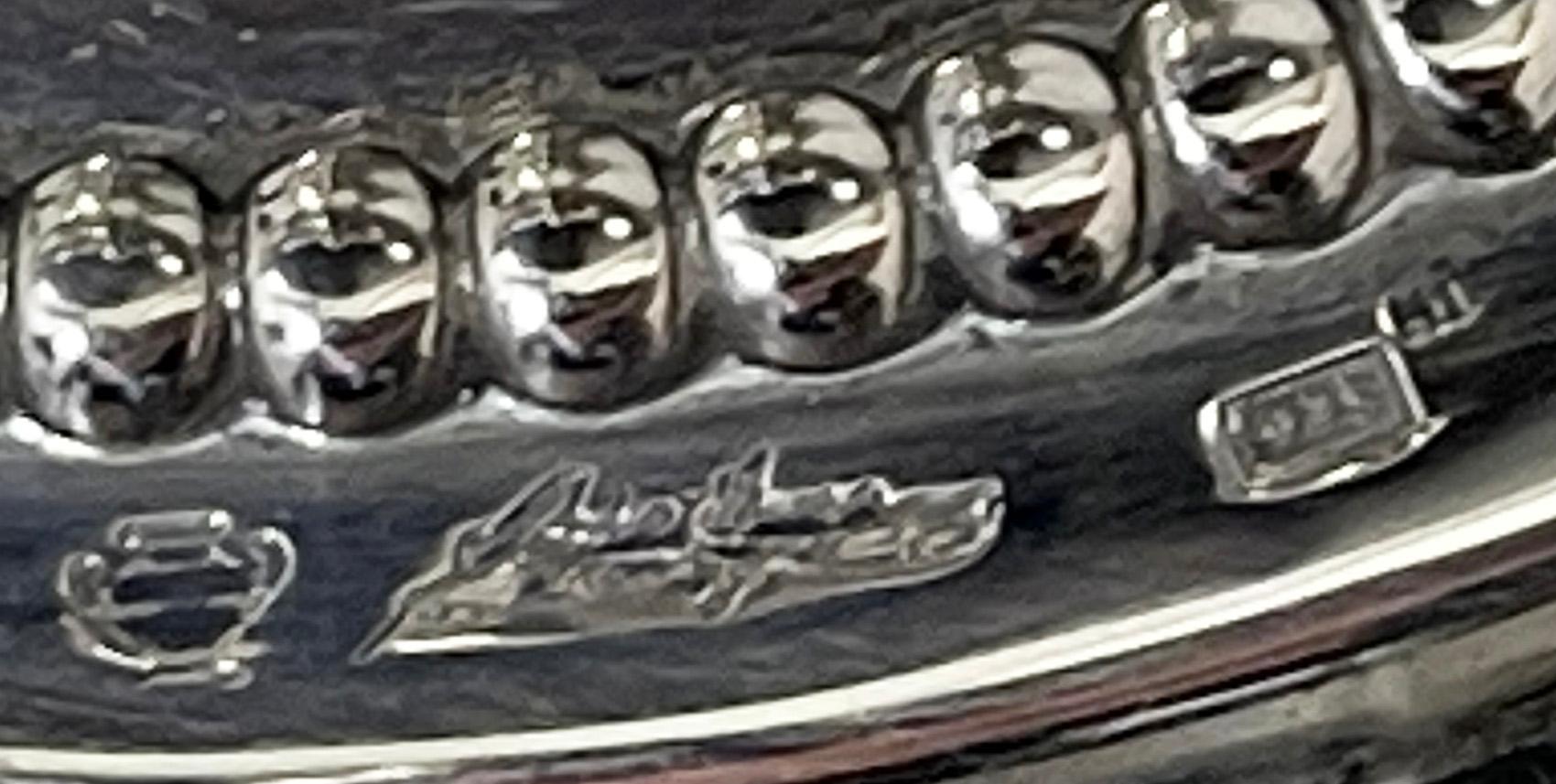 A silver dressing table mirror by Pedro Durán Morales, Madrid 1