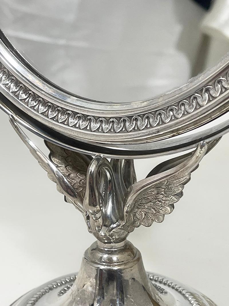 A silver dressing table mirror by Pedro Durán Morales, Madrid 2