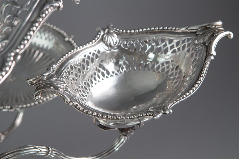 Silver Epergne or Table Centrepiece, Thomas Pitts, London 1773 9