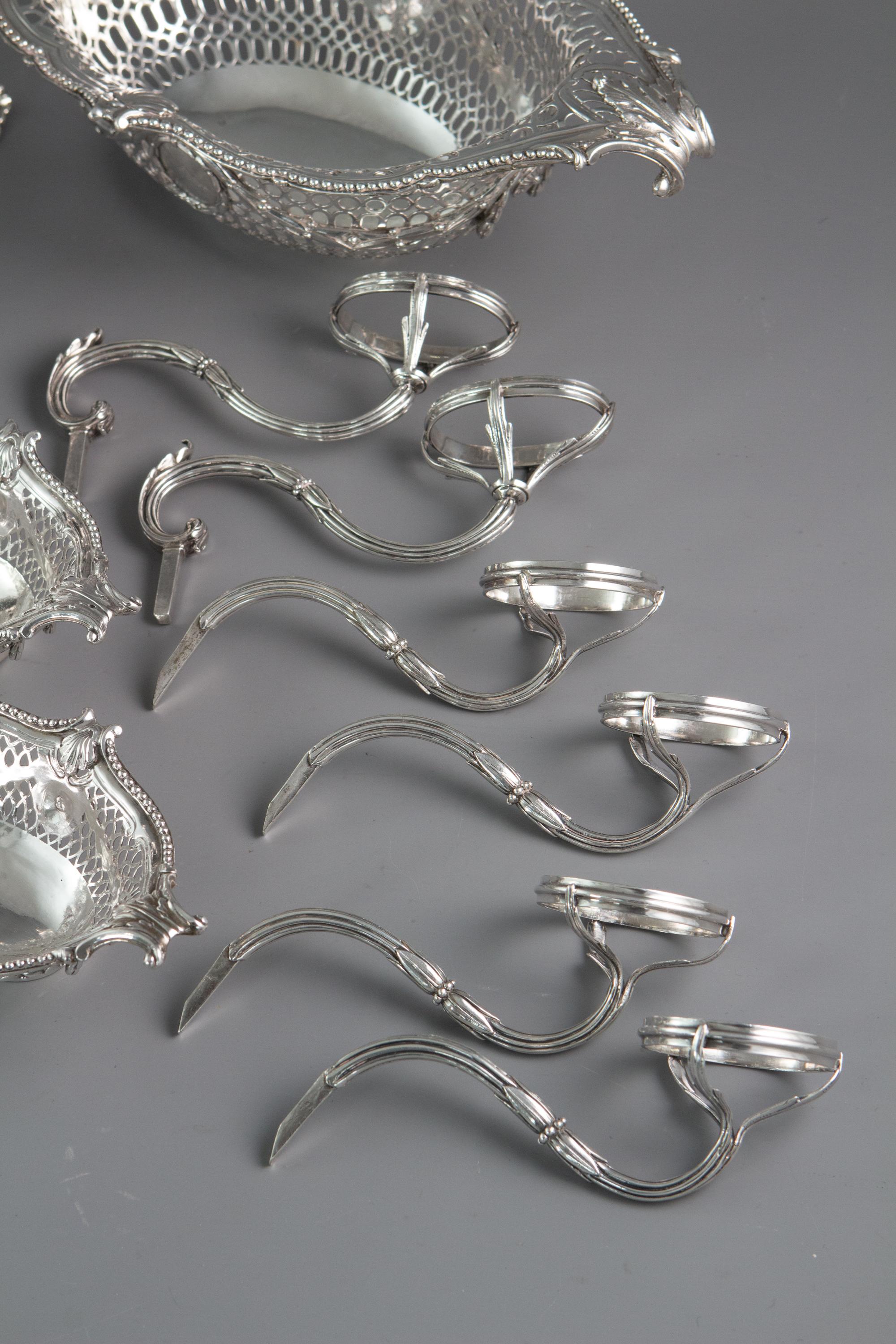 Silver Epergne or Table Centrepiece, Thomas Pitts, London 1773 9