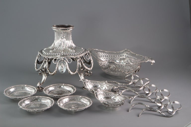 George III Silver Epergne or Table Centrepiece, Thomas Pitts, London 1773