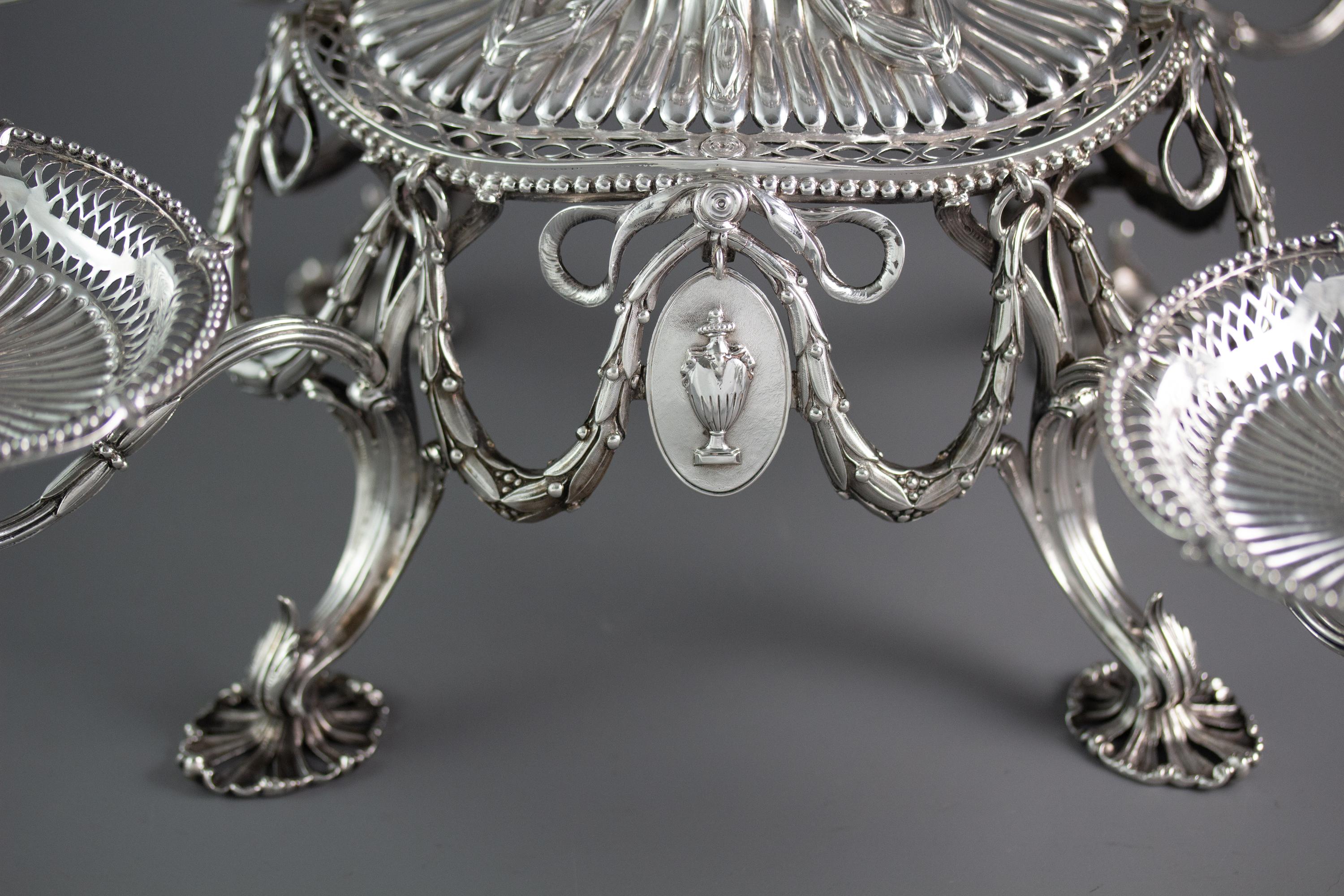 English Silver Epergne or Table Centrepiece, Thomas Pitts, London 1773