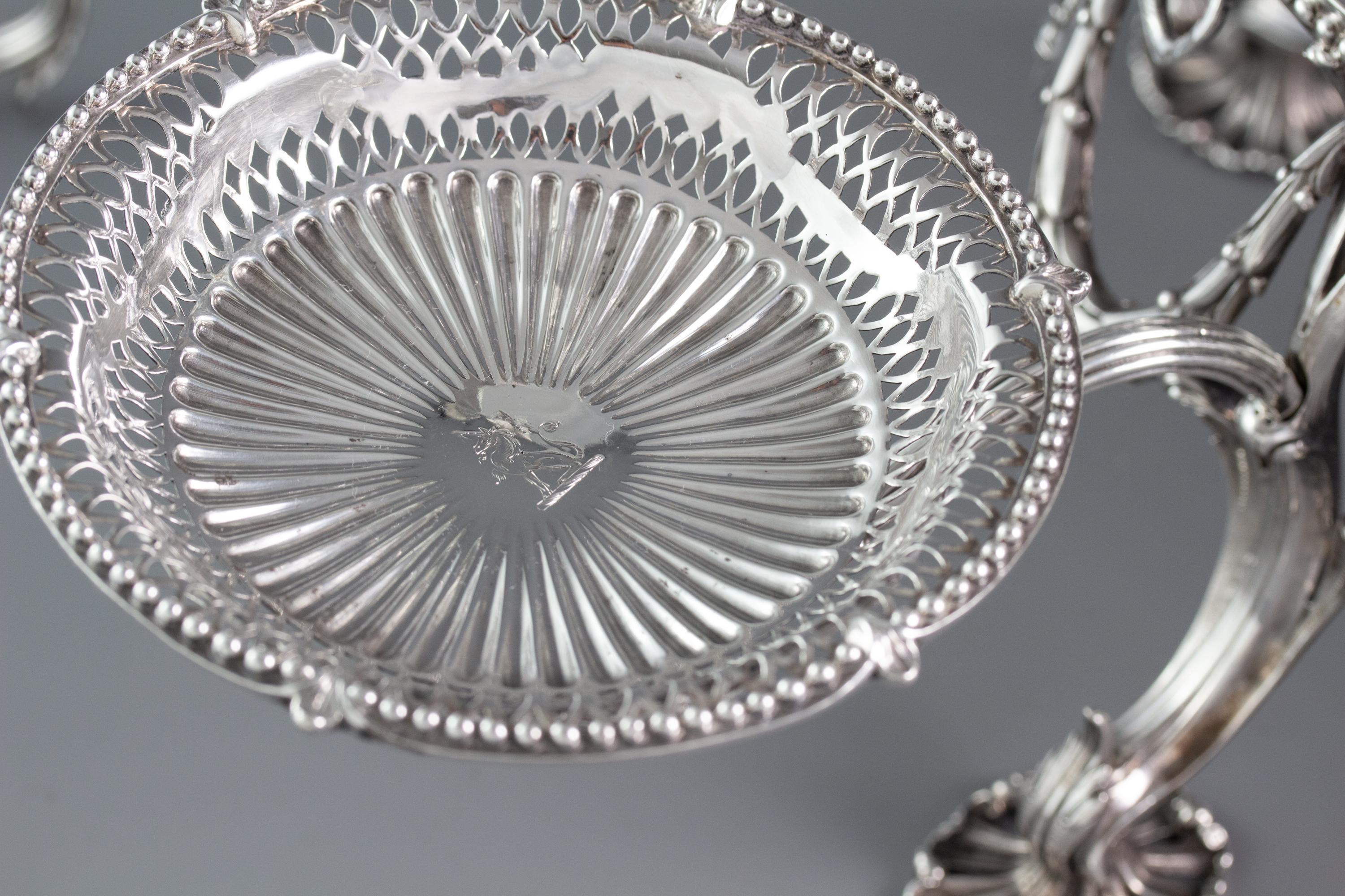 Late 18th Century Silver Epergne or Table Centrepiece, Thomas Pitts, London 1773