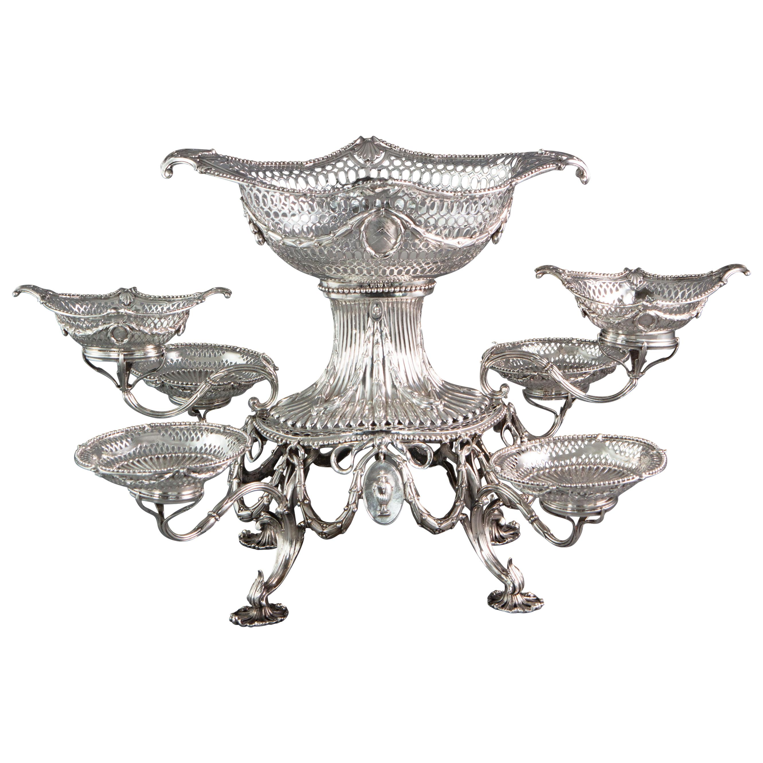 Silver Epergne or Table Centrepiece, Thomas Pitts, London 1773