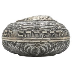 Silberner Etrog-Behälter, Ungarn, um 1900