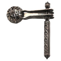 A Silver Filigree Grogger, by Gershi, Jerusalem, Circa, 1970