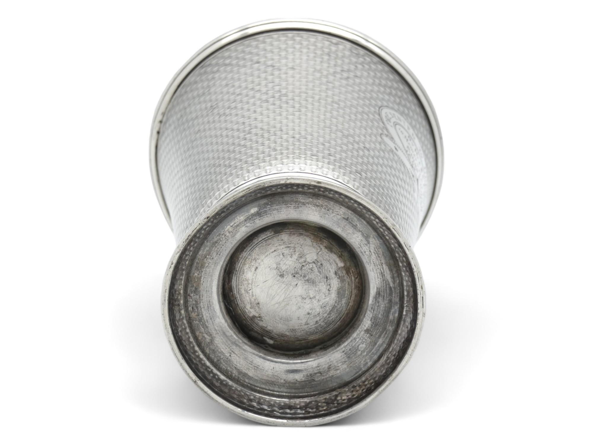 Argento Calice da Kiddush tedesco-americano in argento, circa metà del XIX secolo in vendita