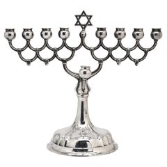 A Silver German Hanukkah Lamp Circa 1930