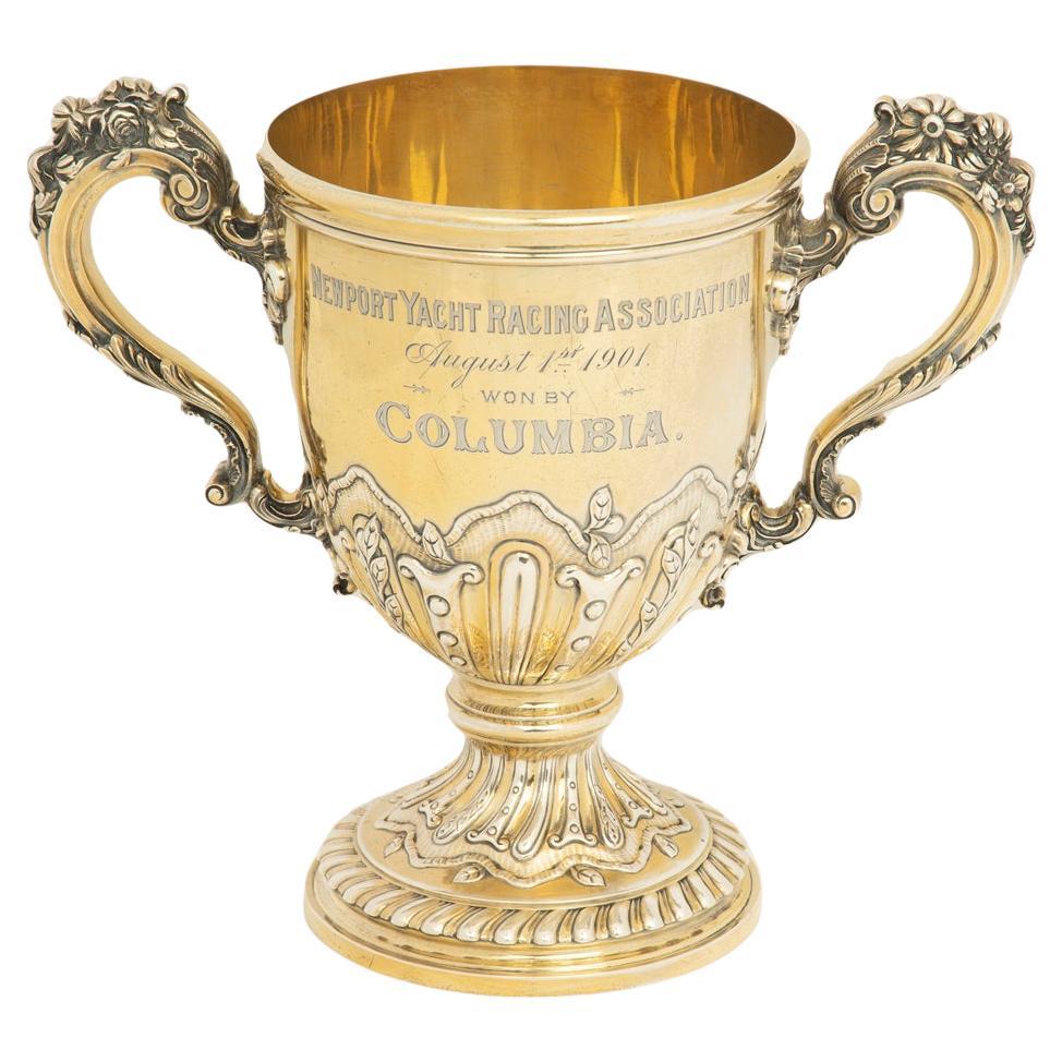 A silver gilt Newport Yacht Racing Association won by Columbia, 1901