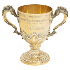 Antique A silver gilt Newport Yacht Racing Association won by Columbia, 1901