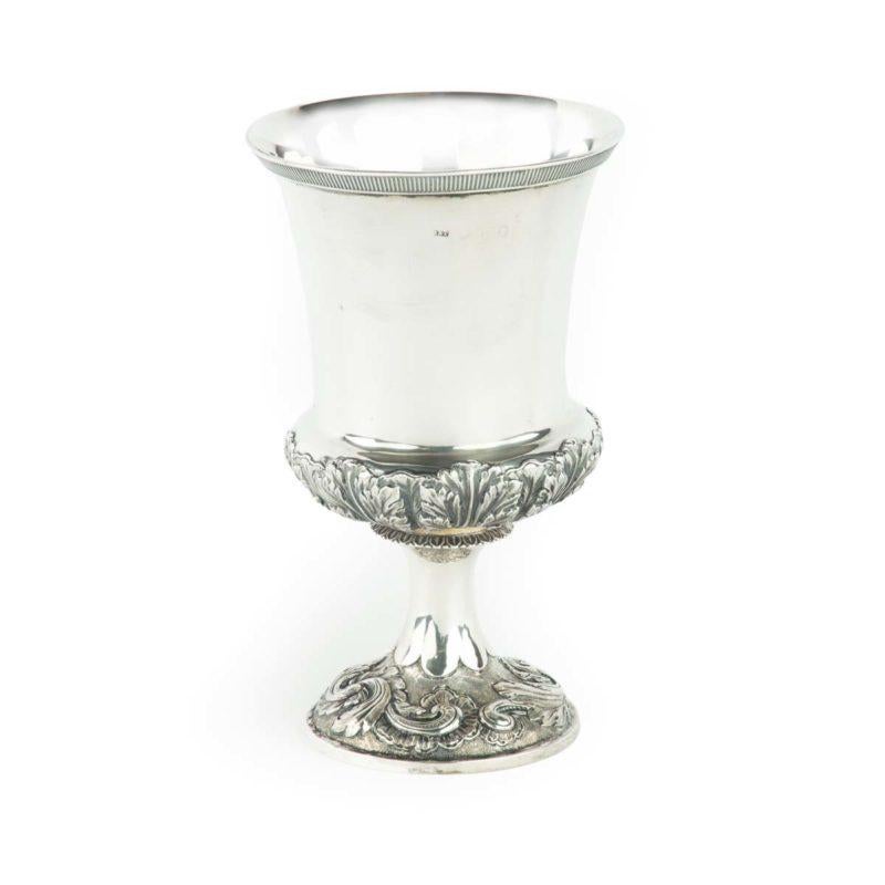 English A silver goblet presented to Captain W. G. Hackstaff, 1830 For Sale