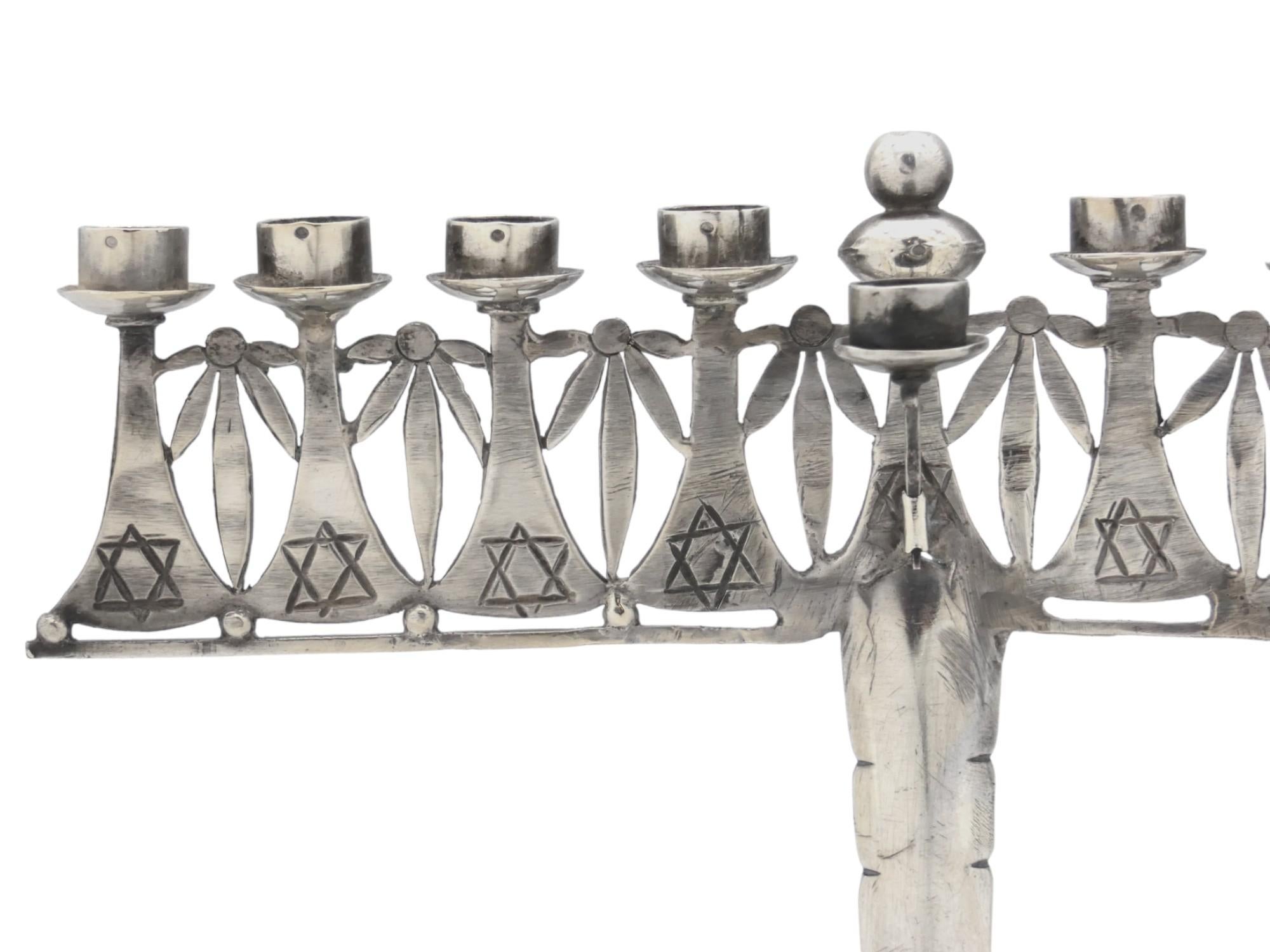 A Silver Hanukkah Lamp , Alemania Circa 1930 Alemán en venta