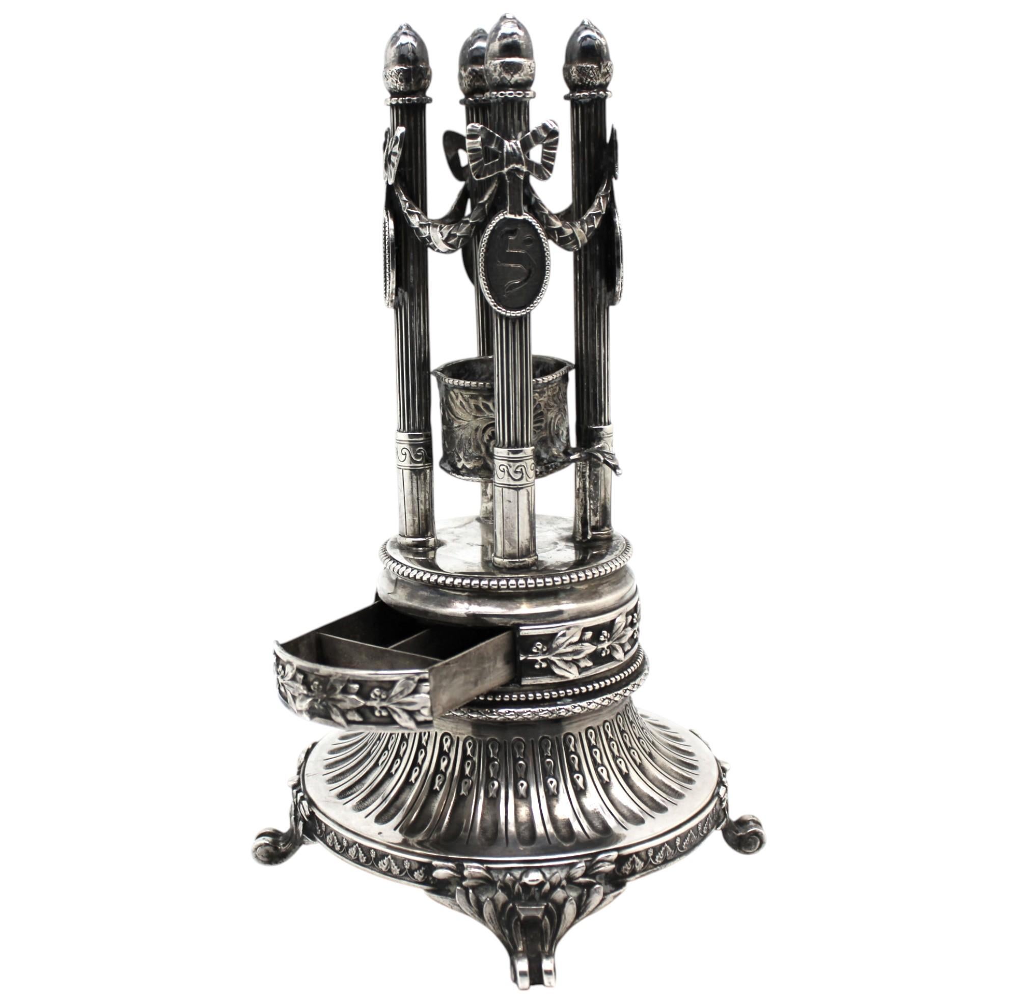 Argento Compendio per Havdalah in argento attribuito a Peters Ehrenthal, circa anni '70 in vendita