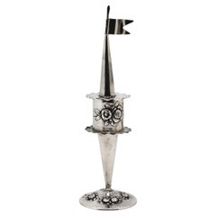 A Silver Havdalah Spice Tower, Alemania Circa 1900