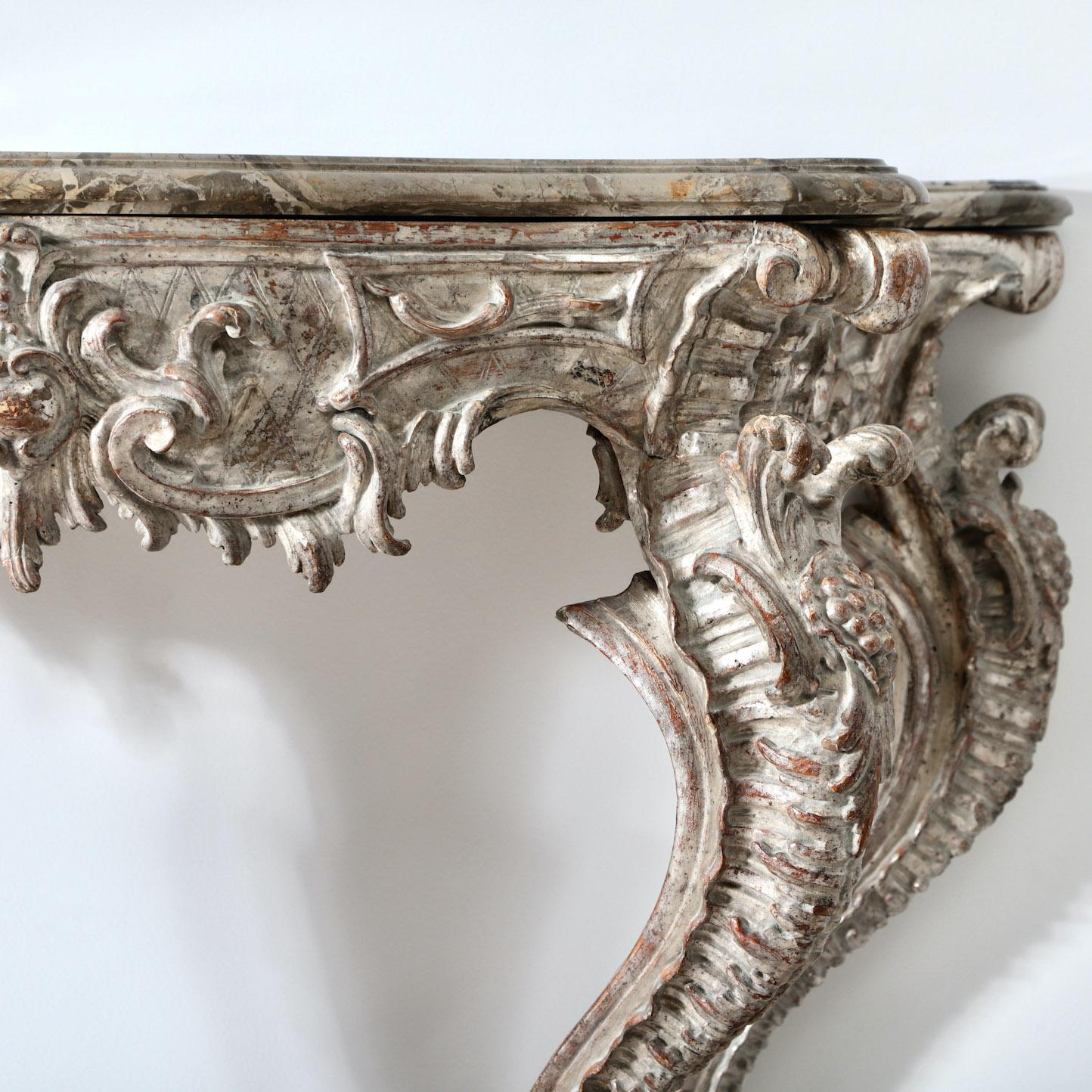 Silver Italian Console Table 5