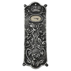 Antique A Silver Italian Mezuzah Case, Italy Circa 1900