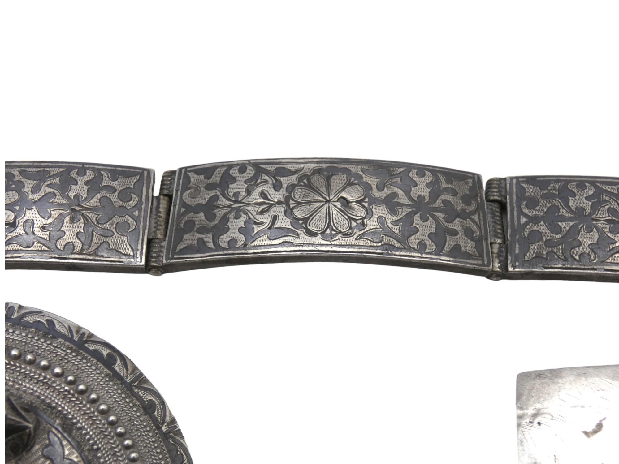 A Silver Kavkaz Belt, Russia Early 20th Century Judaica For Sale 2
