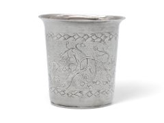 A Silver Kiddush Cup, Poland mid 19th Century