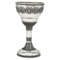 A Silver Kiddush Goblet by Avishai