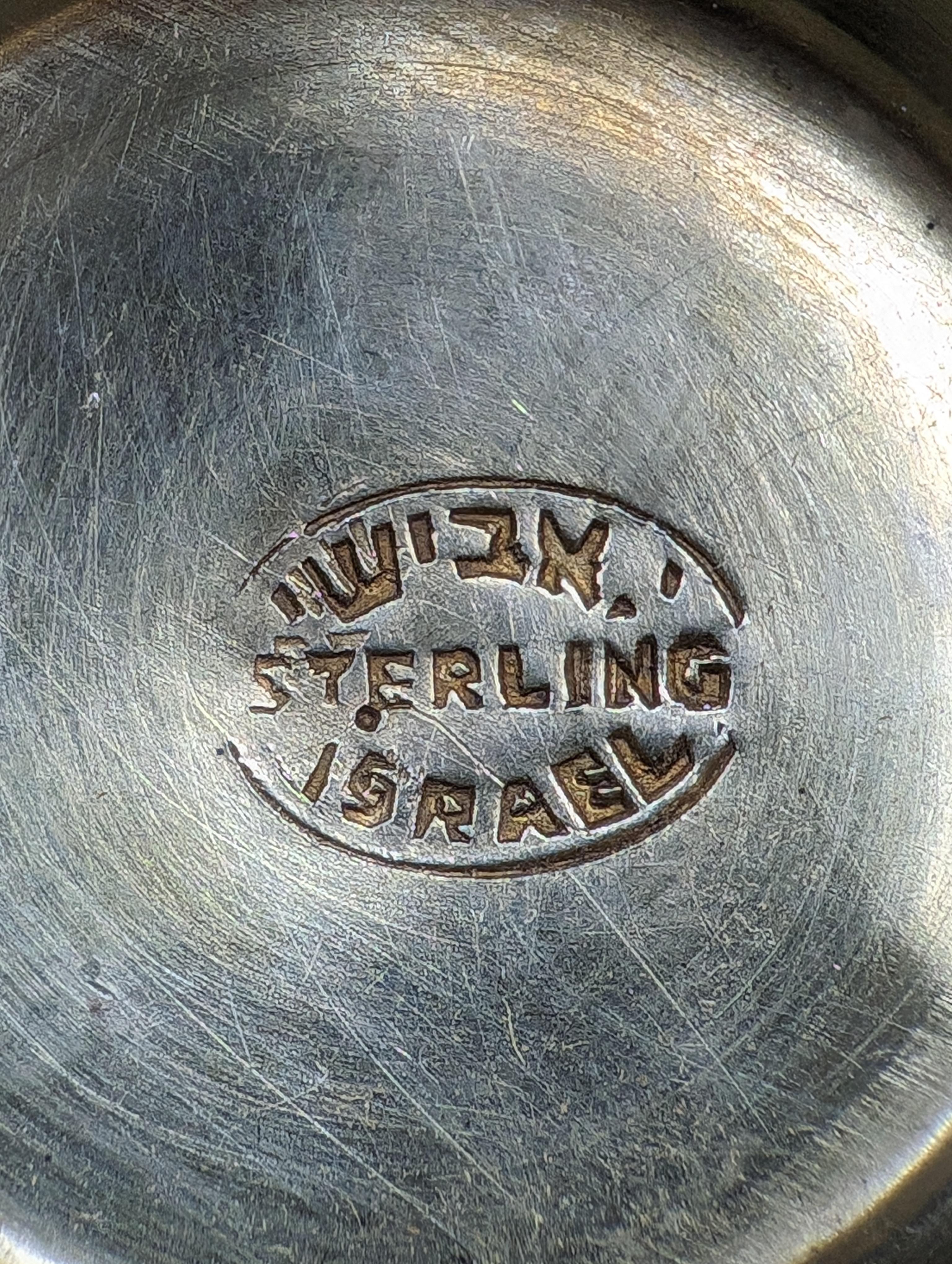Un calice Kiddush in argento di Avishai in vendita 3