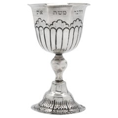 Antique A Silver Kiddush Goblet, Germany 18th Century