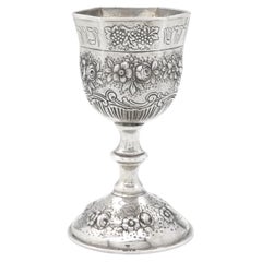 Antique A Silver Kiddush Goblet, Germany Circa 1920