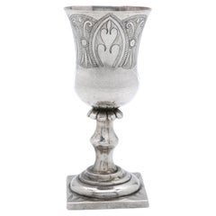 A Silver Kiddush Goblet, Poland 19th Century