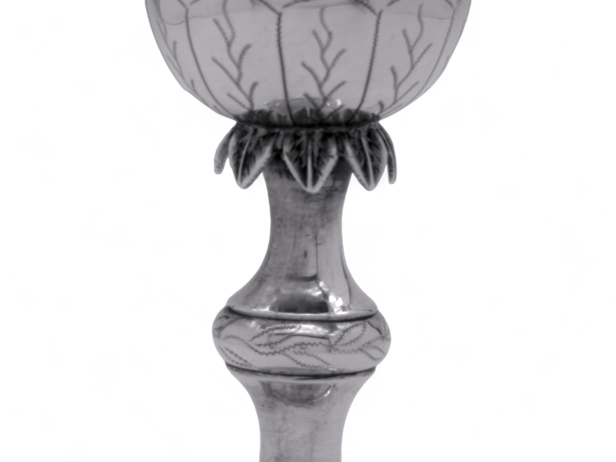 Una copa de Kiddush de plata, Vilna 1896 Lituano en venta