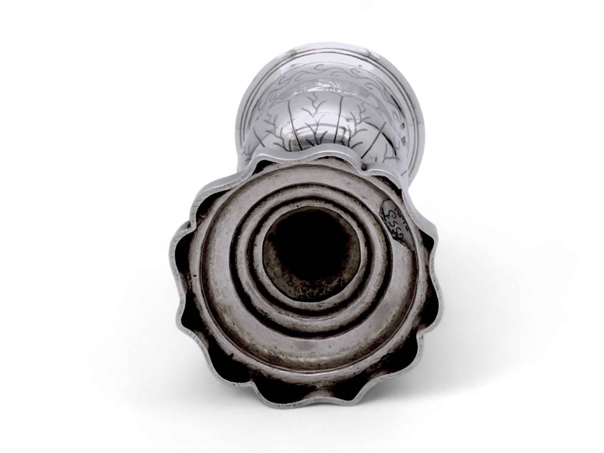 Una copa de Kiddush de plata, Vilna 1896 en Bueno estado para la venta en New York, NY