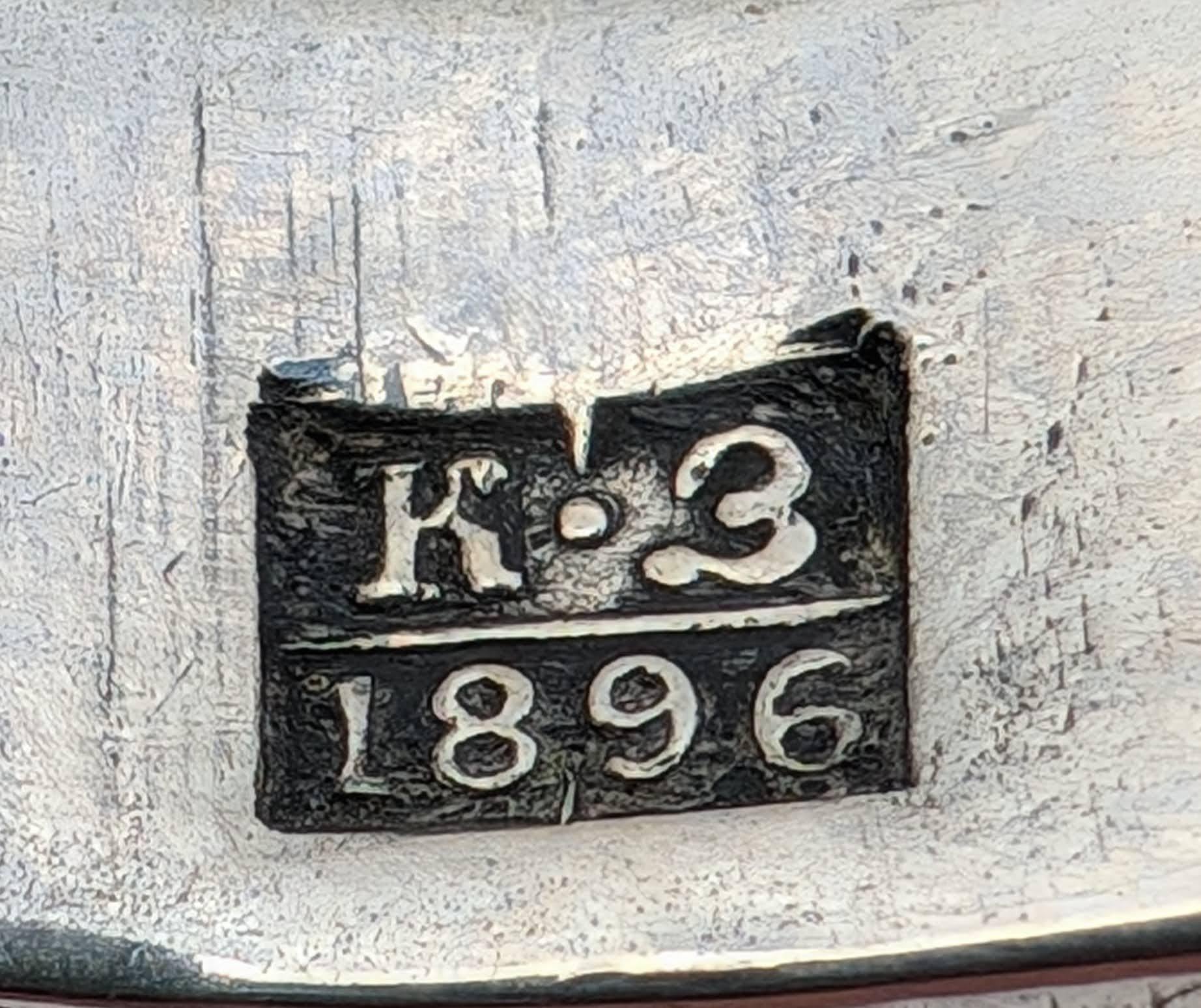 Una copa de Kiddush de plata, Vilna 1896 Silver en venta