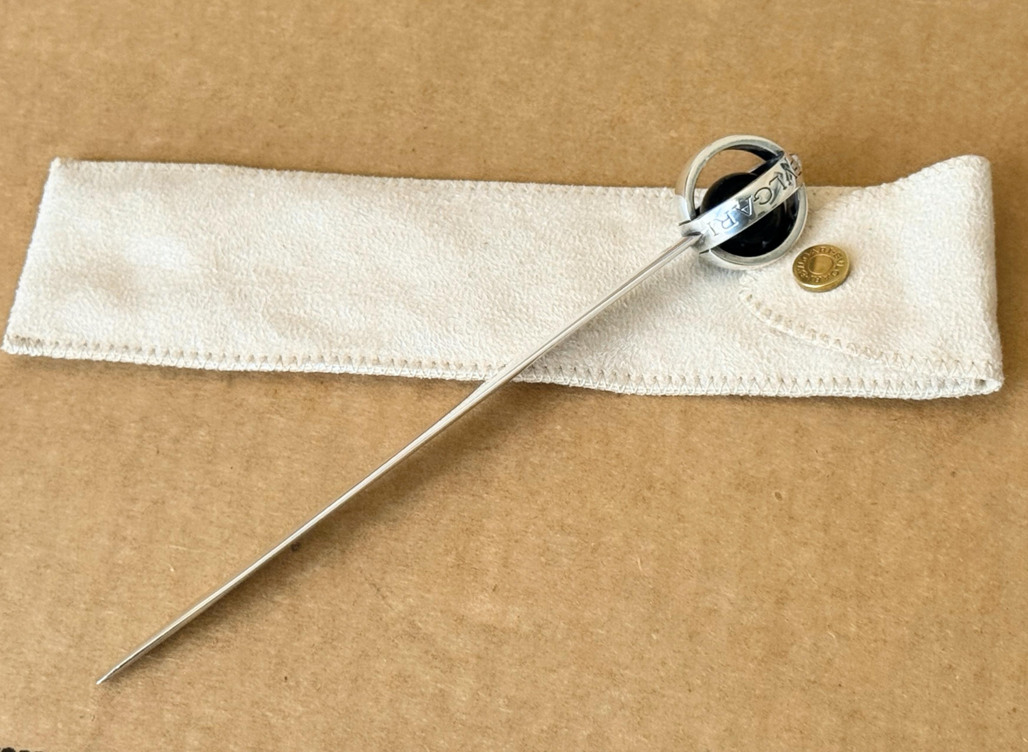 Coupe-papier en argent avec détails en onyx par Bulgari, 20e siècle en vente 2