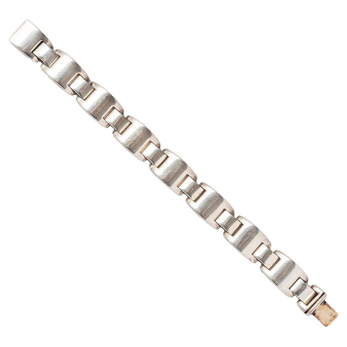 A Silver Luna Park Hermès Bracelet
