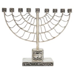 A Silver Menorah by William B. Meyers. Newark, New Jersey Circa 1950 A Silver Menorah by William B. Meyers. Newark, New Jersey Circa 1950