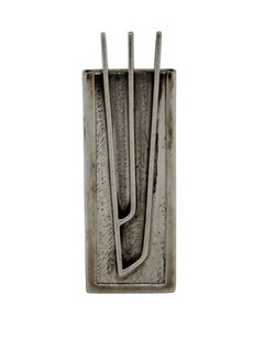 A Silver Mezuzah Case Attributed to David Heinz Gumbel c. 1950