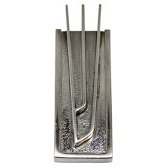 A Silver Mezuzah Case Attributed to David Heinz Gumbel c. 1950