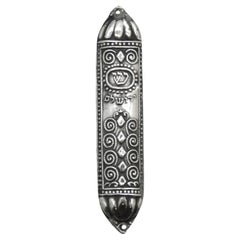 A Silver Mezuzah Case by Bezalel, Jerusalem Circa 1920
