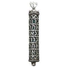 A Silver Mezuzah Case by Halpern, Israel Circa 1950