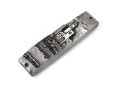 A Silver Mezuzah Case by Henryk Winograd, New York 1991, Judaica