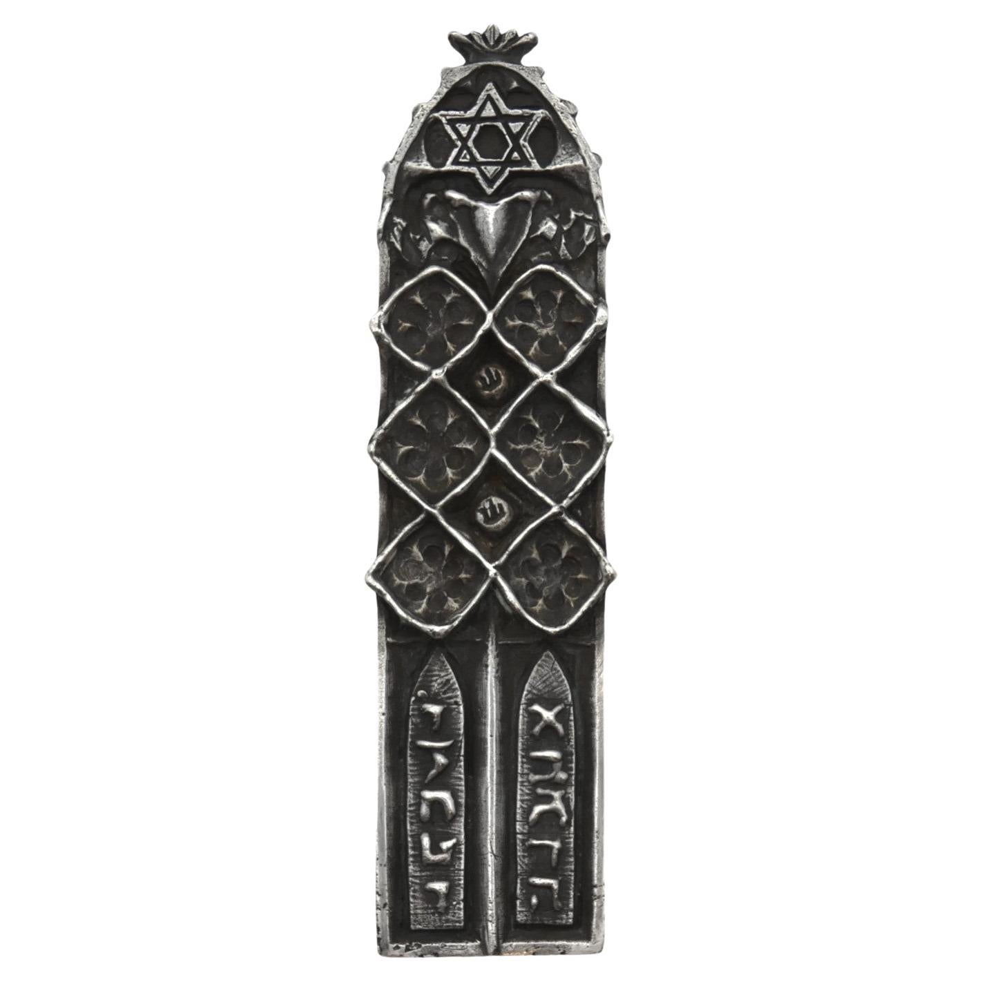 A Silver Mezuzah Case by Mikhail Khandros, 1992