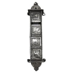 A Silver Mezuzah Case by Stanetzky, Isarel Circa 1950