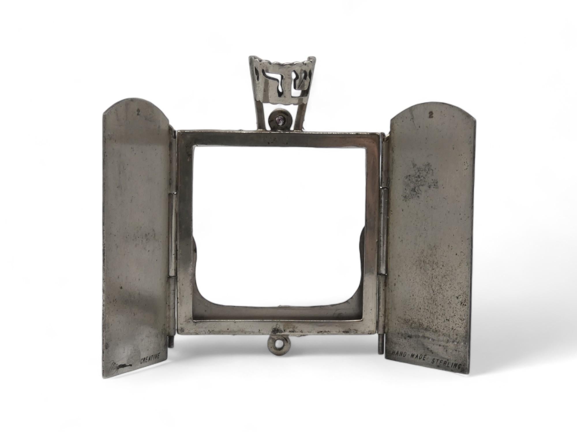 A Silver Mezuzah Case by William B. Meyers, Newark, New Jersey Circa 1950 In Good Condition For Sale In New York, NY