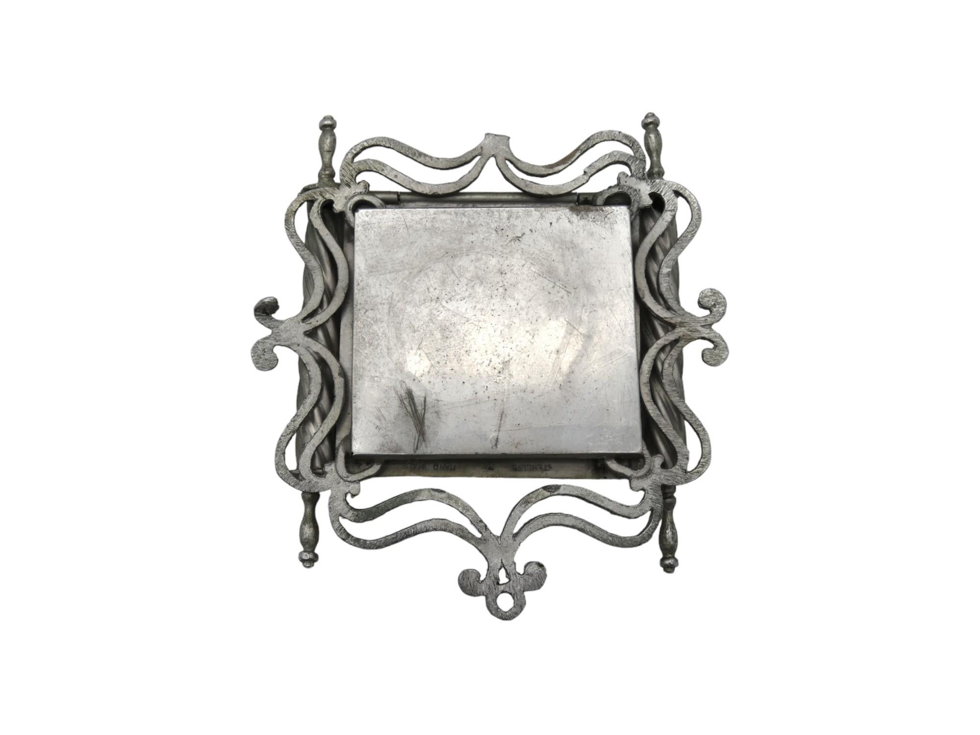 Estuche de plata para mezuzá de William B. Meyers, Newark, Nueva Jersey, circa 1950 siglo XX en venta