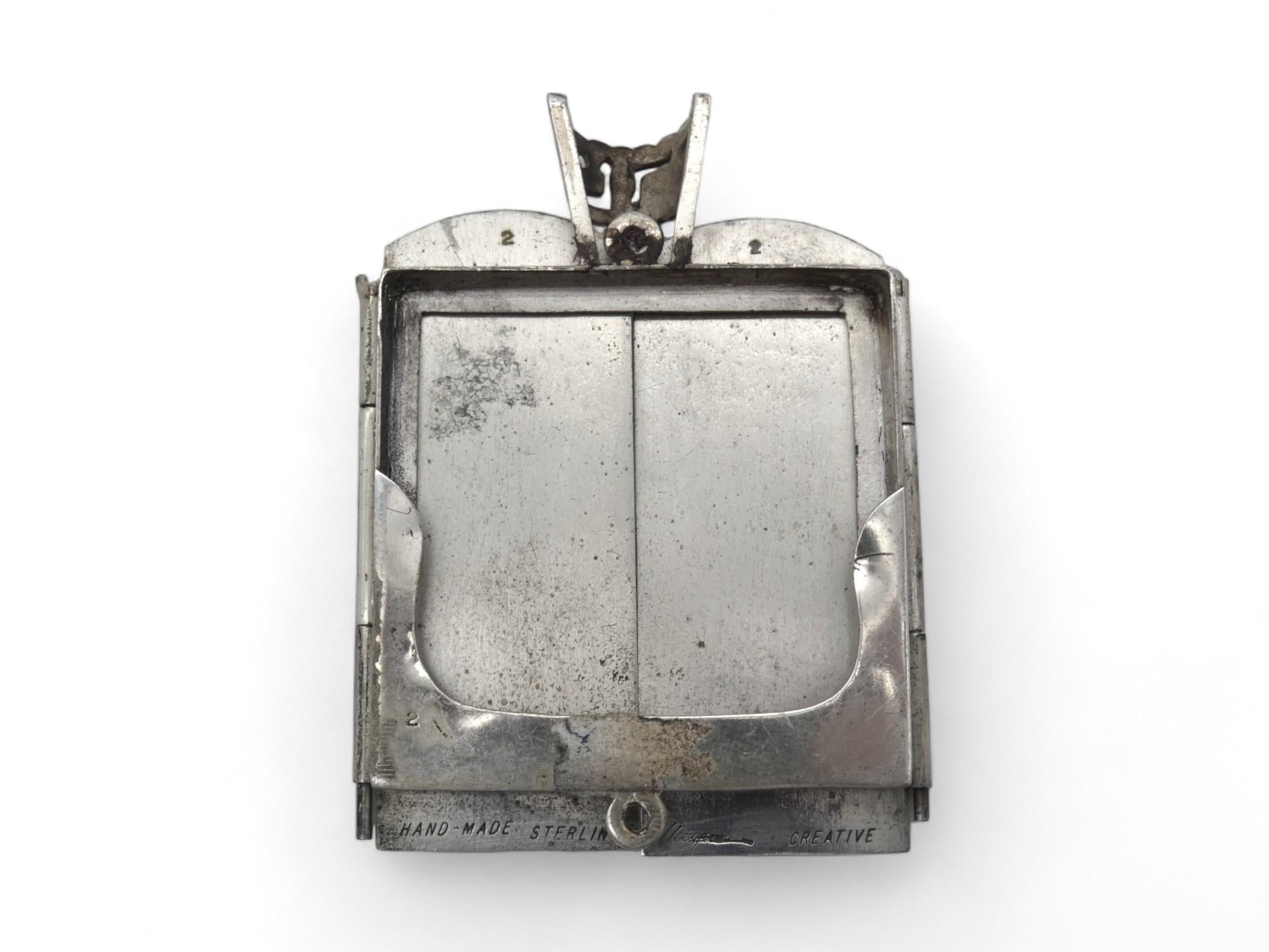 20th Century A Silver Mezuzah Case by William B. Meyers, Newark, New Jersey Circa 1950 For Sale