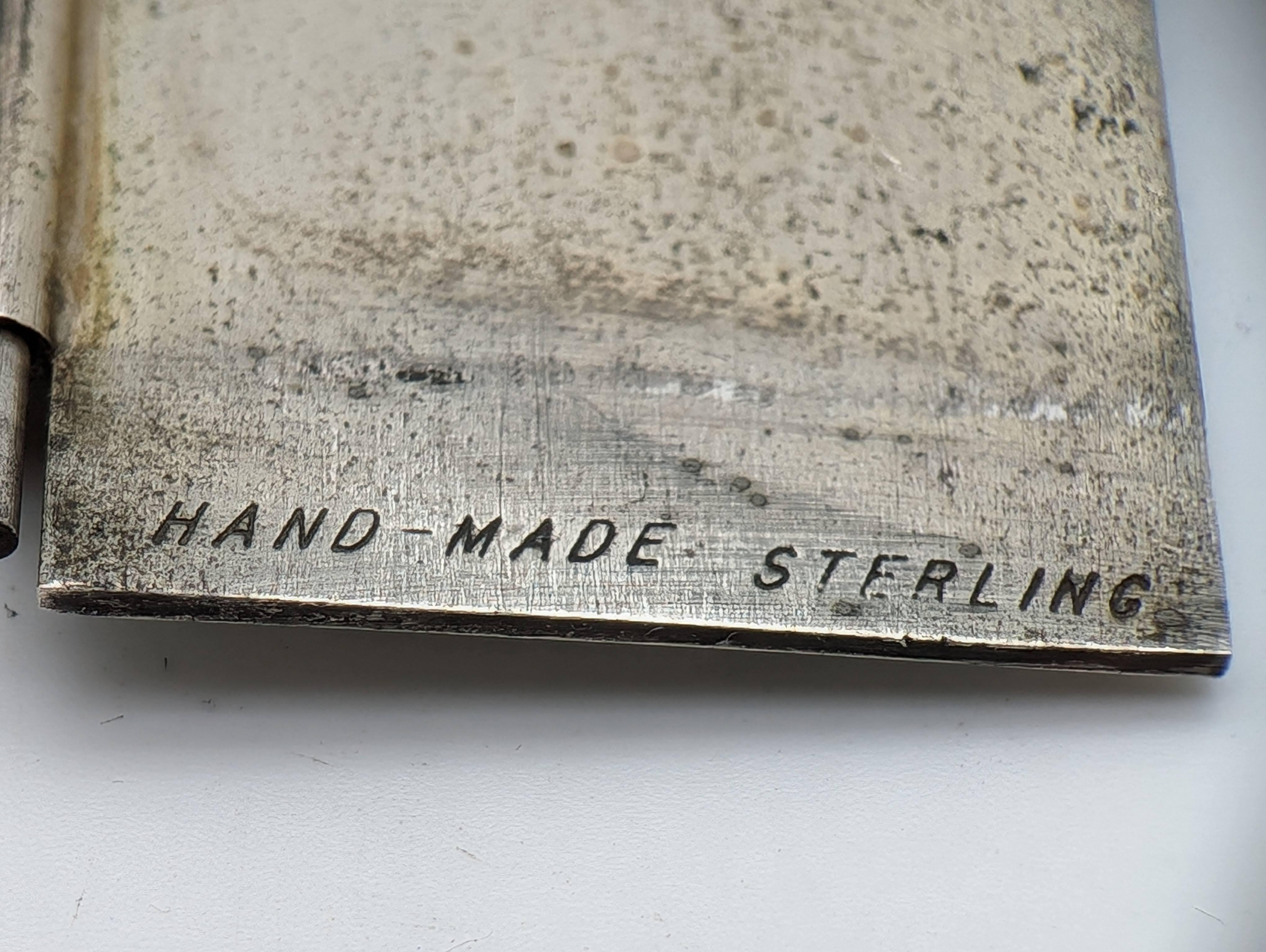 A Silver Mezuzah Case by William B. Meyers, Newark, New Jersey Circa 1950 For Sale 4