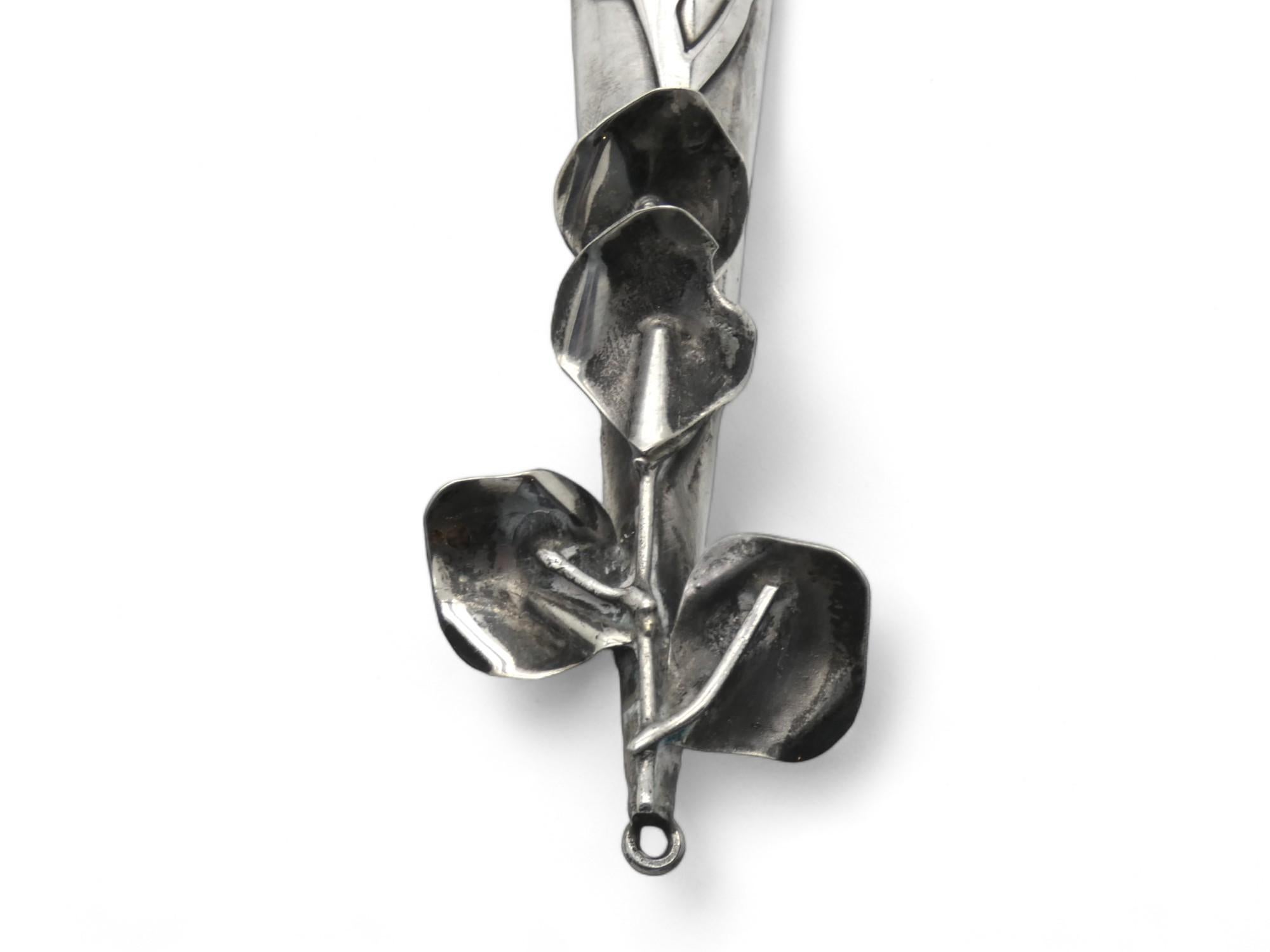 Estuche de plata para mezuzá, Israel 2ª mitad del siglo XX Israelí en venta