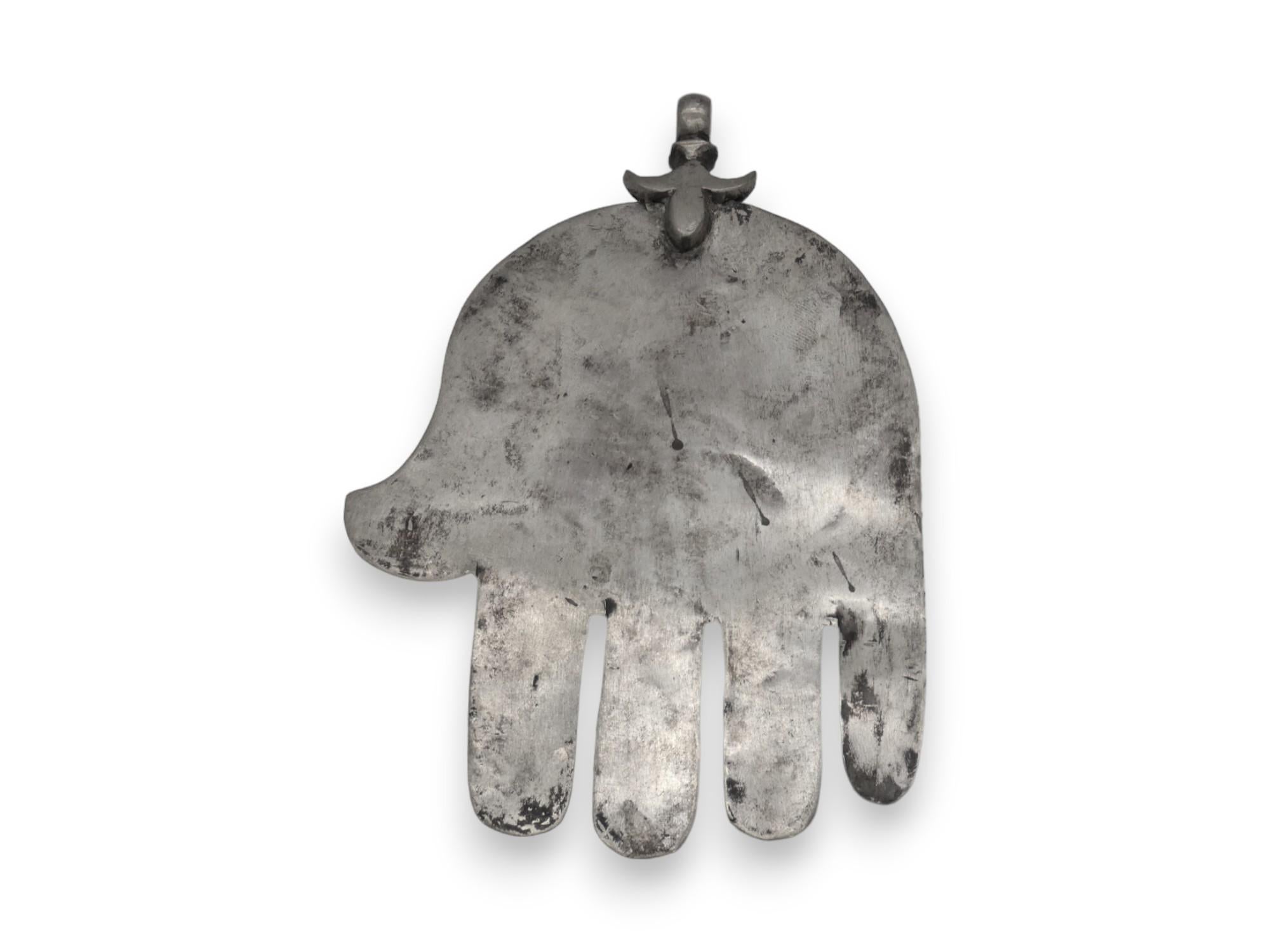 A Silver Moroccan Hamsa Circa 1900 1
