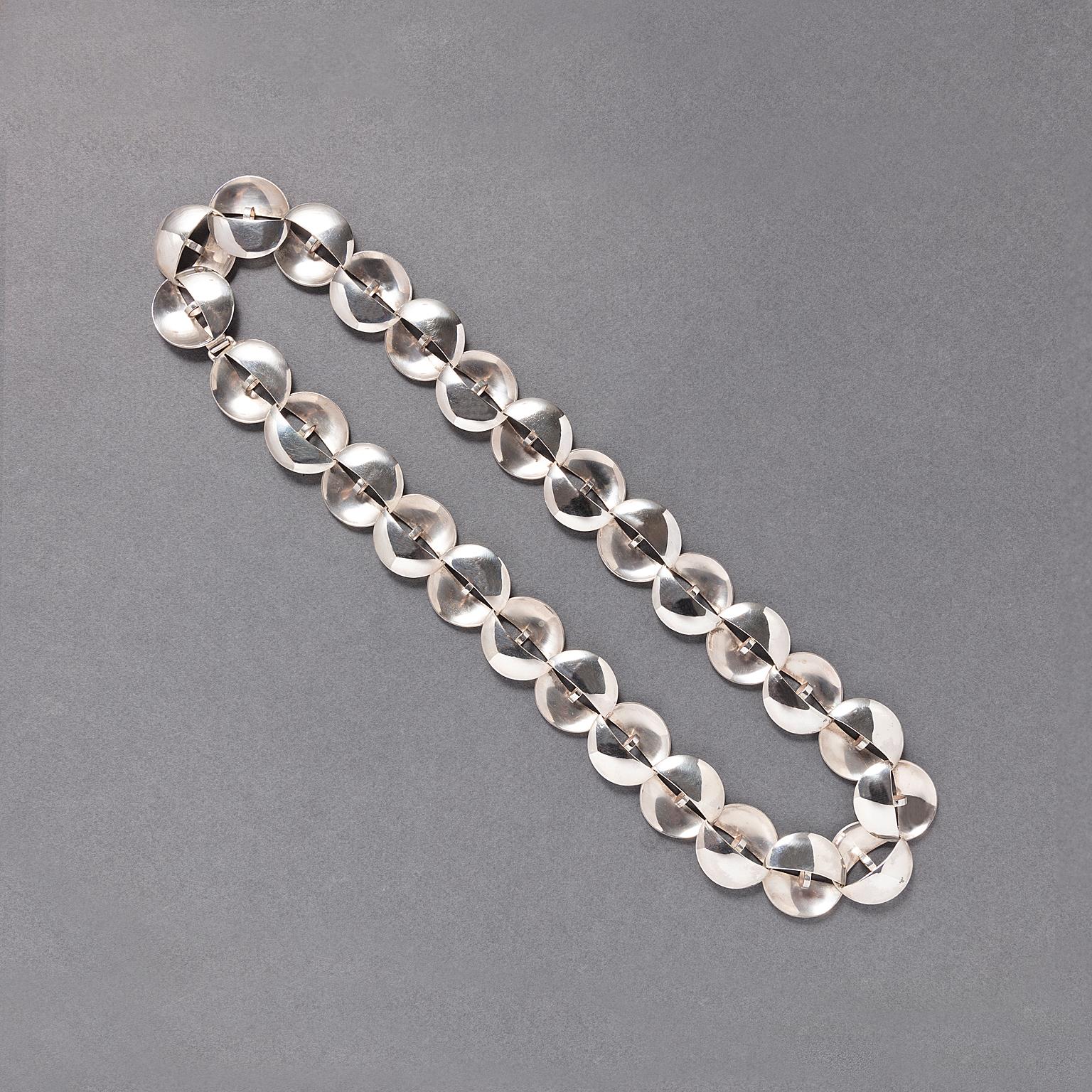 A Silver Necklace by Bernard Laméris In New Condition For Sale In Amsterdam, NL