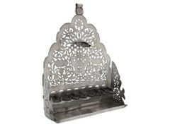 A Silver North African Hanukkah Lamp, Circa 1900